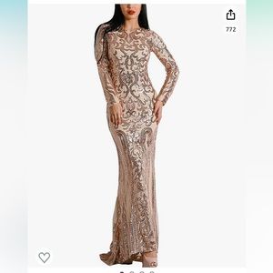 Long Sleeve Evening Dress